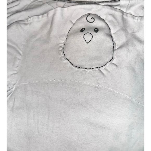 Nested Bean Zen Swaddle 0-6 Months Sleep Sack White Gray Unisex - Picture 6 of 8